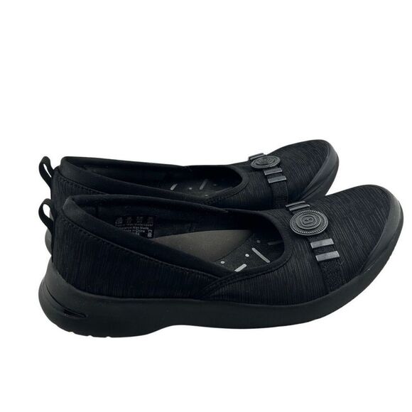 Bzees Aspire Slip On Shoe SIZE 6.5 Stretch Comfort Low Heel Slip On Black - Picture 7 of 7
